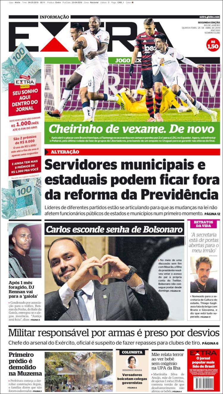 Portada de Extra (Brasil)