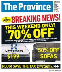 Portada de The Province (Canadá)