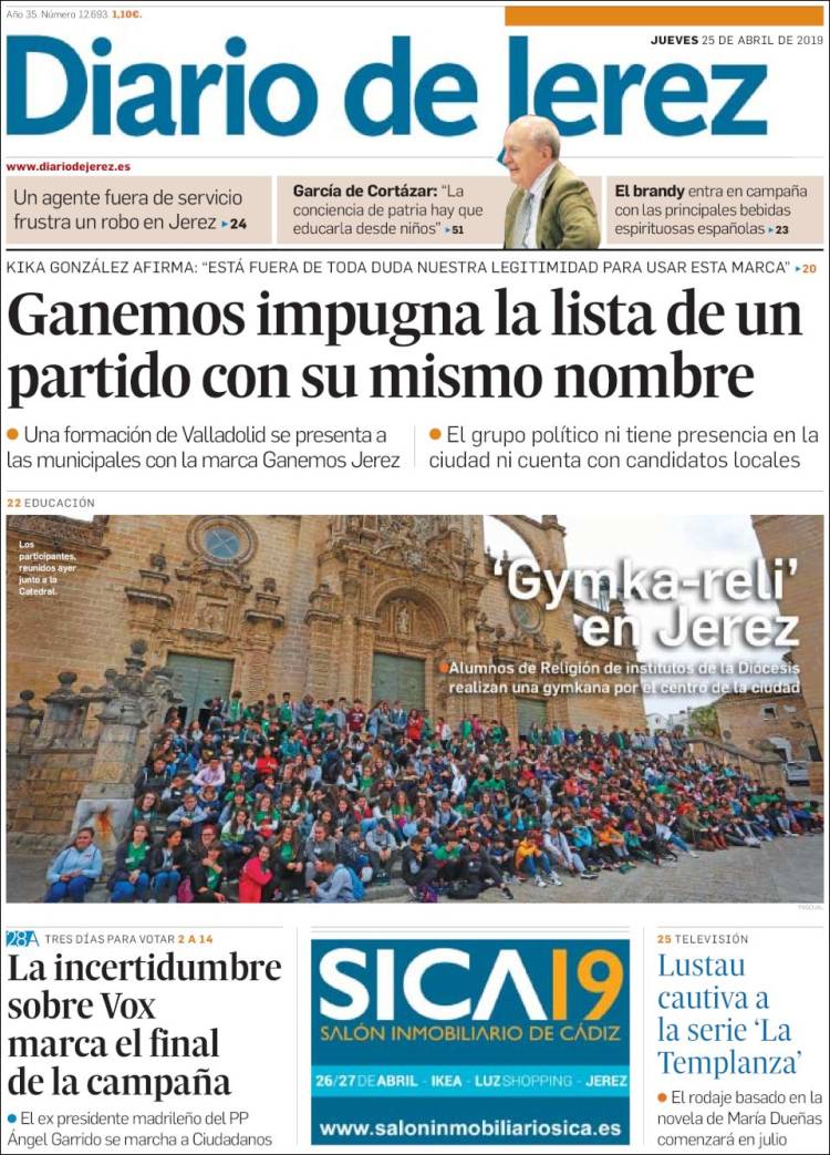 Portada de Diario de Jerez (Espa&ntilde;a)