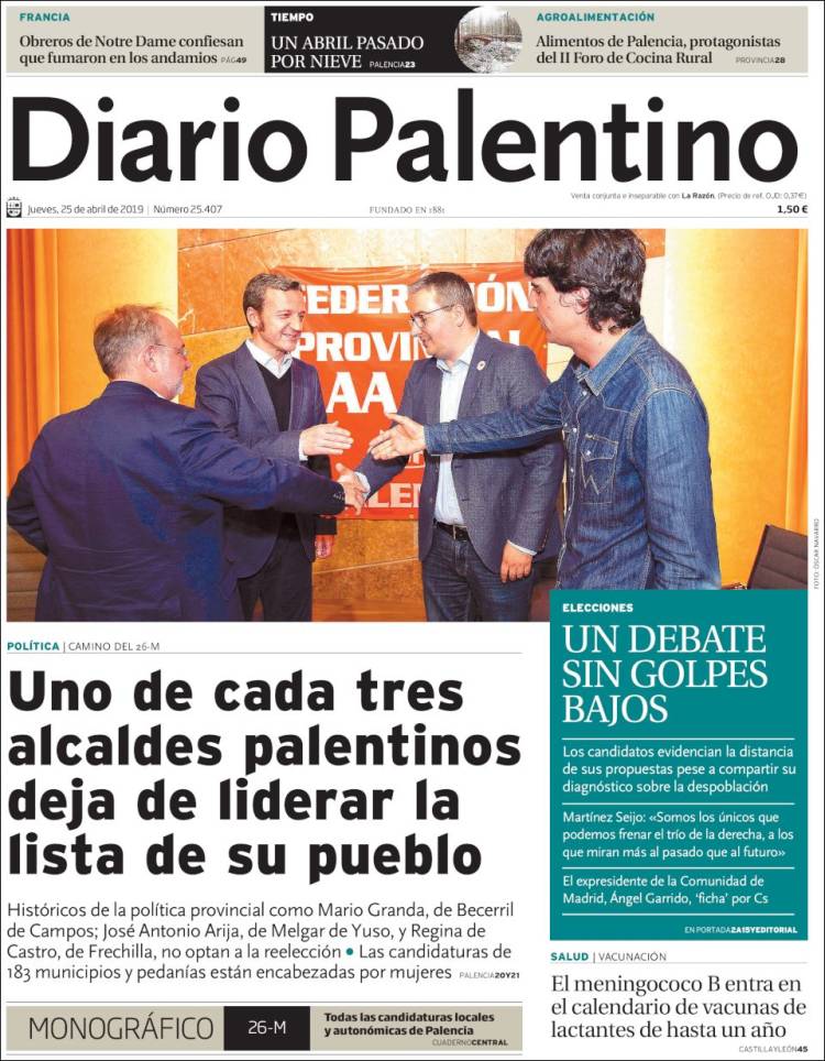 Portada de Diario Palentino (Espa&ntilde;a)