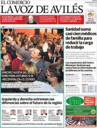 Portada de El Comercio - Avilés (Espa&ntilde;a)
