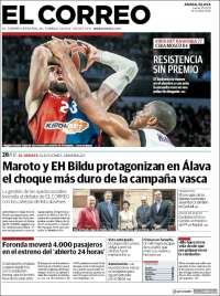 Portada de El Correo - Álava (Espa&ntilde;a)