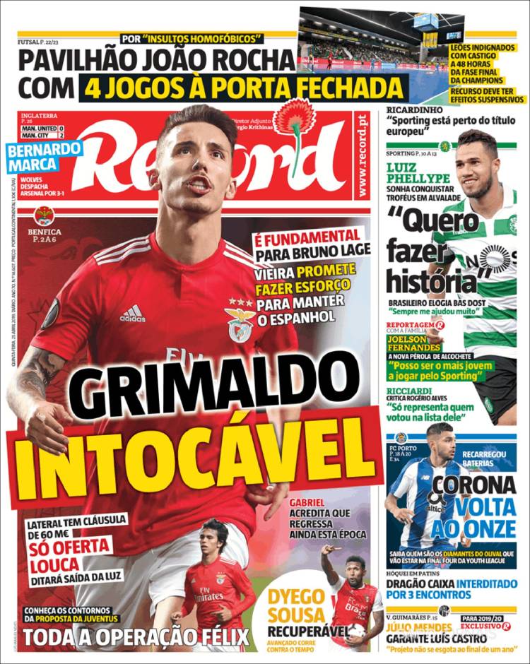Portada de Record (Portugal)