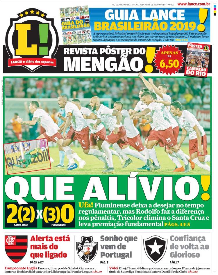 Portada de Lance! (Brasil)