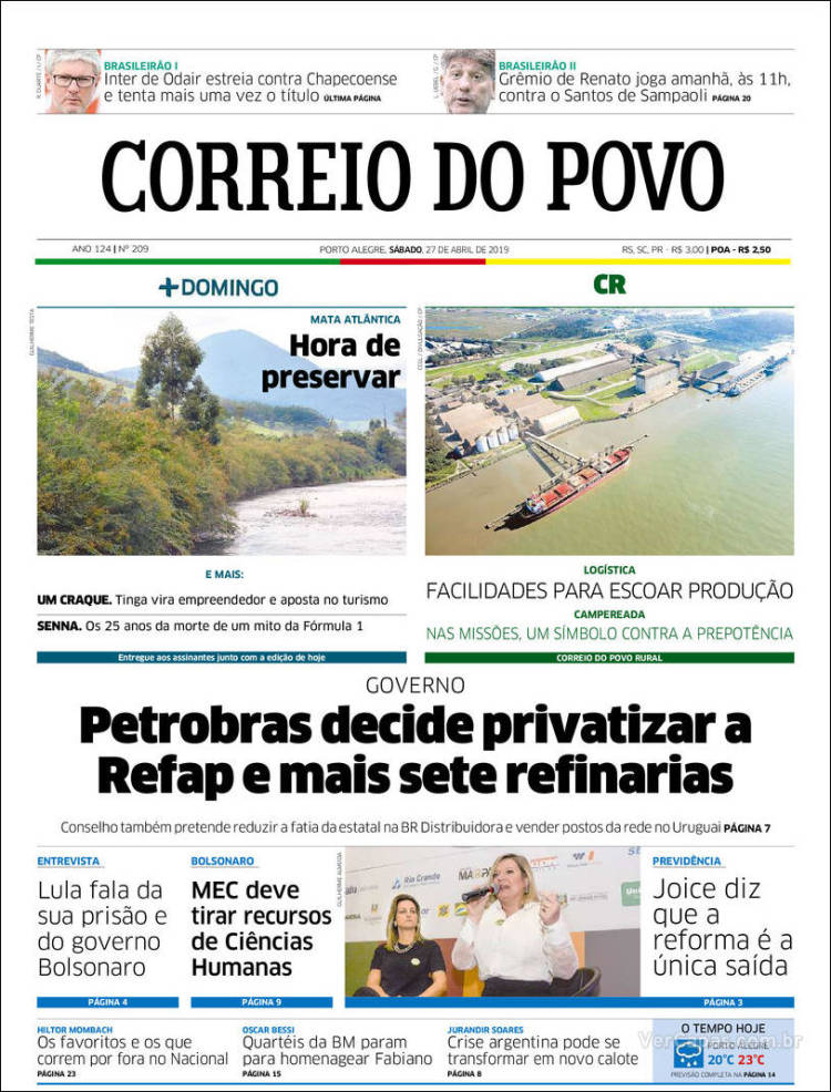 Portada de Correio Do Povo (Brasil)
