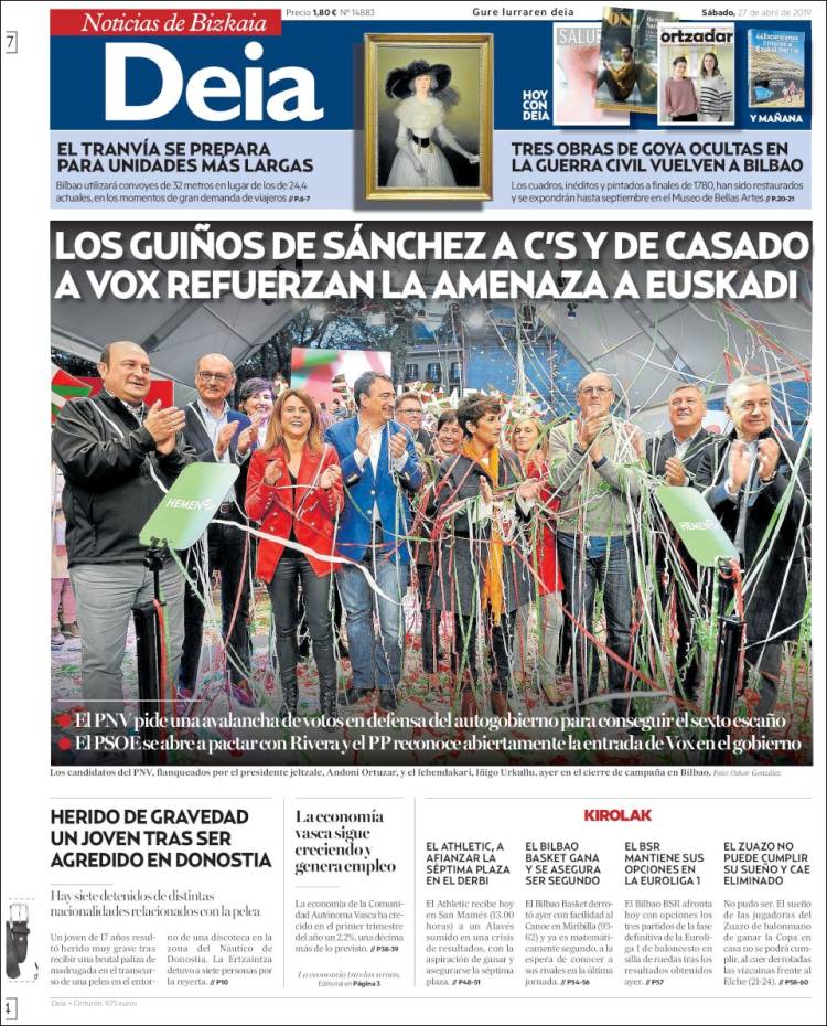 Portada de Deia (España)