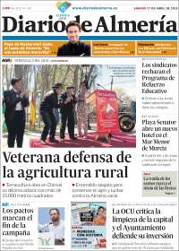 Portada de Diario de Almería (Spain)