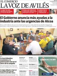 Portada de El Comercio - Avilés (Spain)