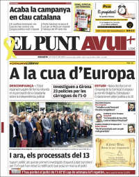 Portada de El Punt Avui (Spain)