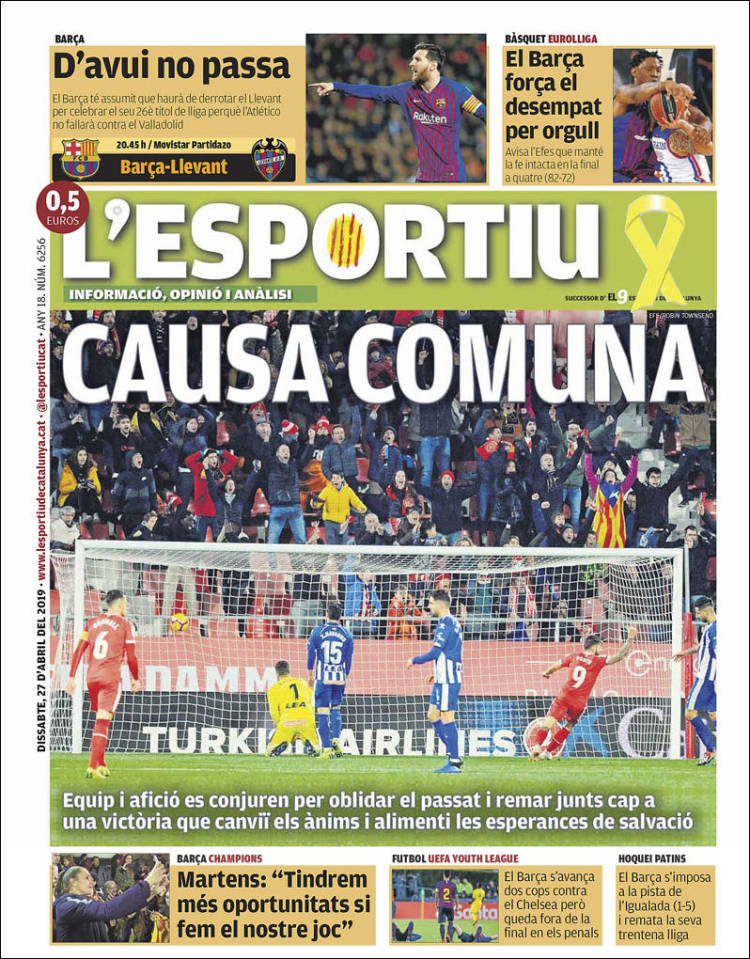 Portada de L'Esportiu : Girona (España)