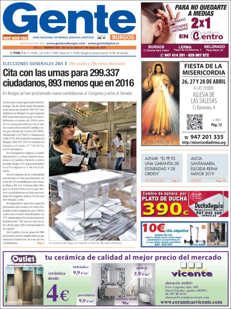 Portada de Gente en Burgos (Spain)