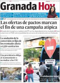 Portada de Granada Hoy (Spain)