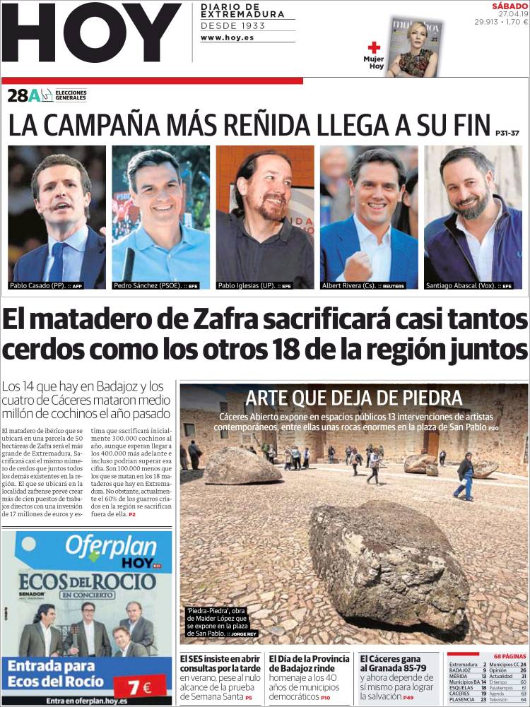 Portada de Hoy - Badajoz (España)