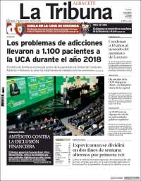 Portada de La Tribuna de Albacete (Spain)