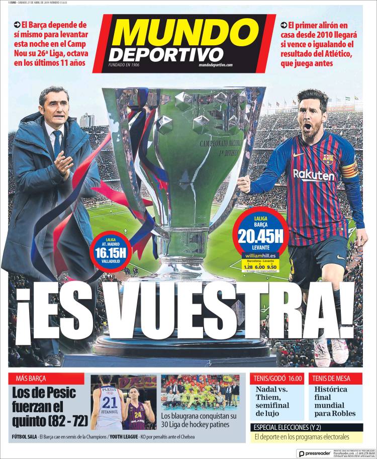 Portada de El Mundo Deportivo (España)