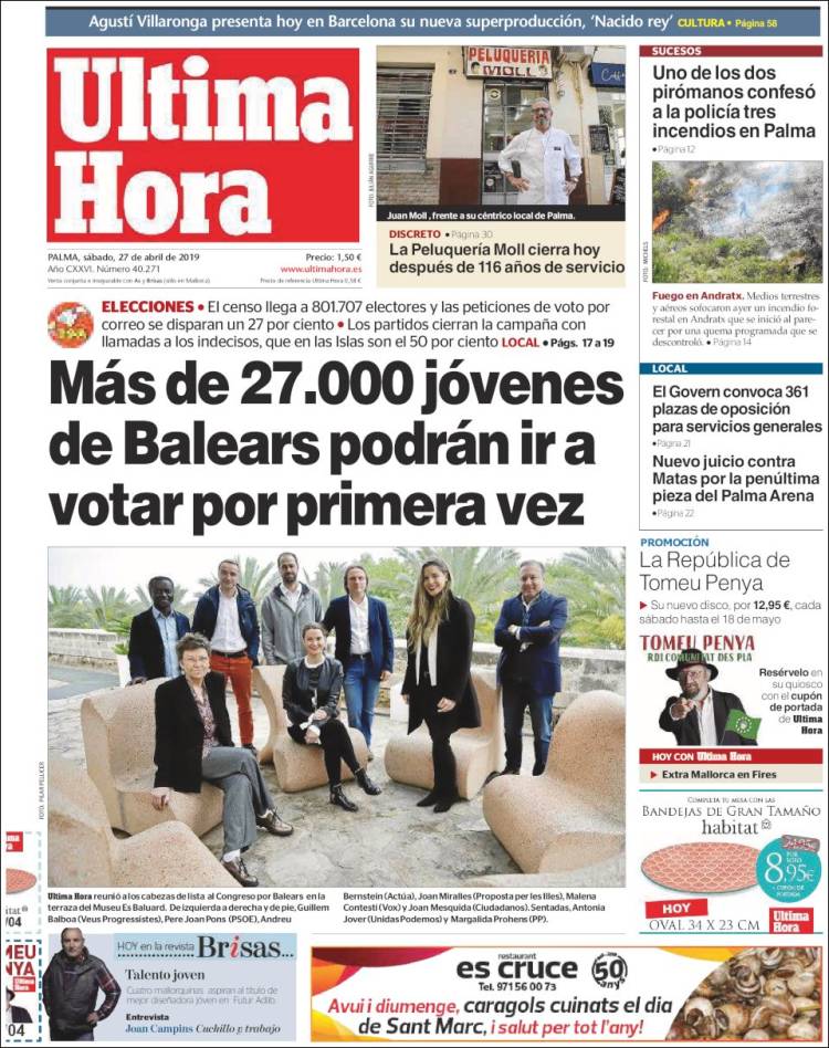 Portada de Última Hora (Spain)