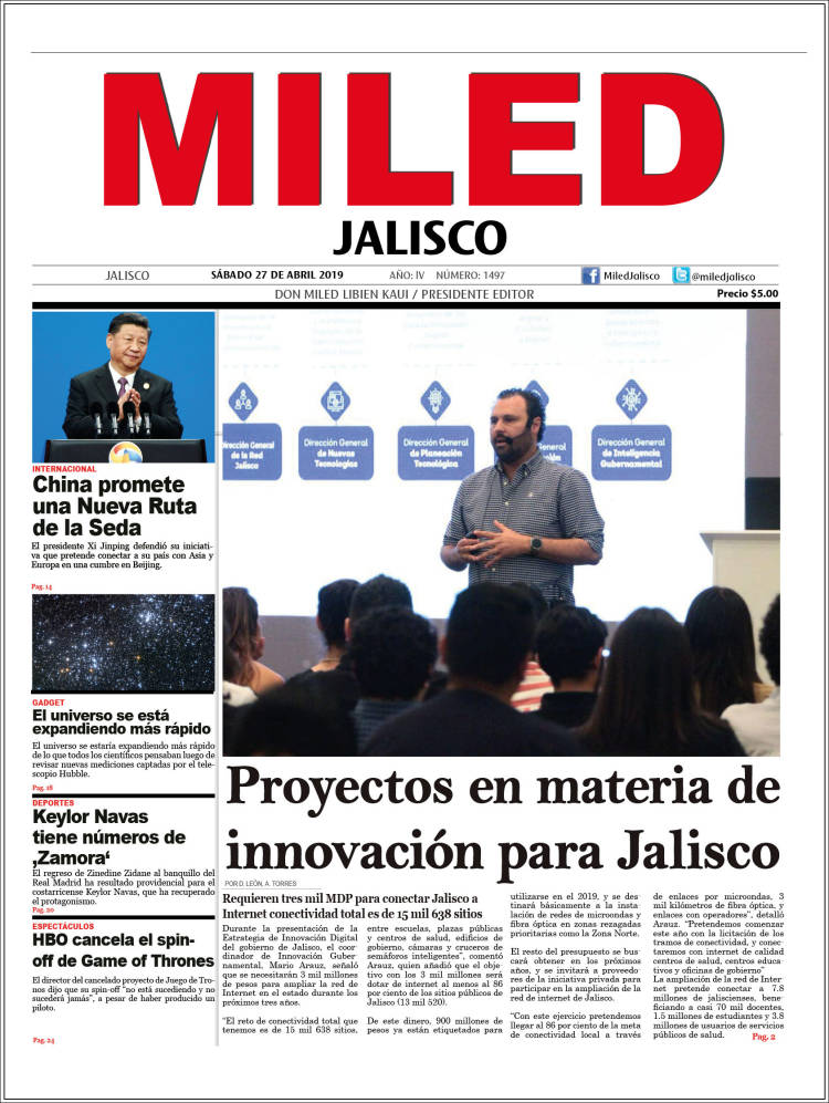 Portada de Miled - Jalisco (M&eacute;xico)
