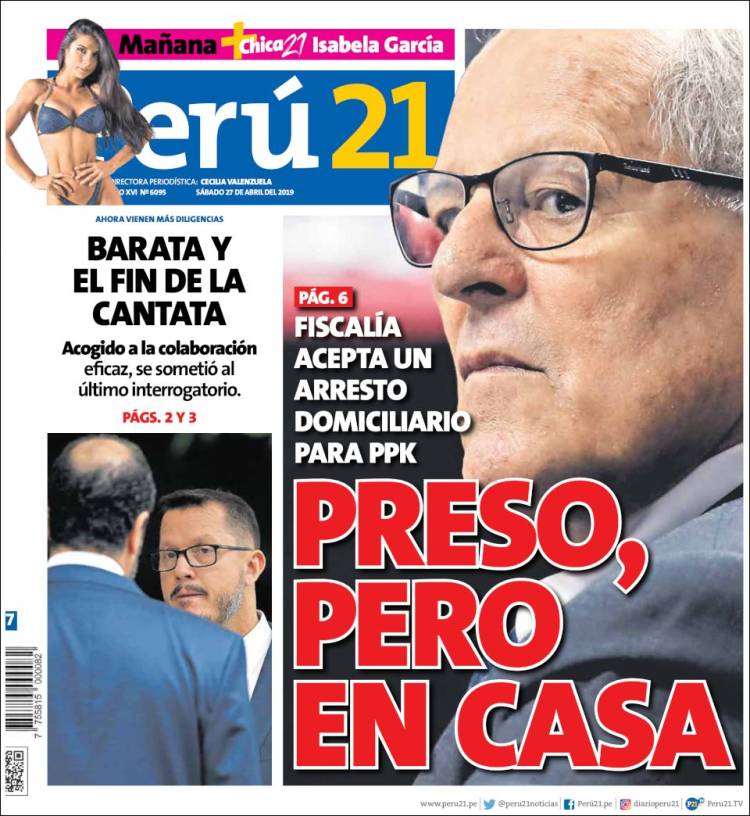 Portada de Perú 21 (Per&uacute;)
