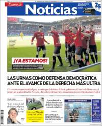 Portada de Noticias de Navarra (España)