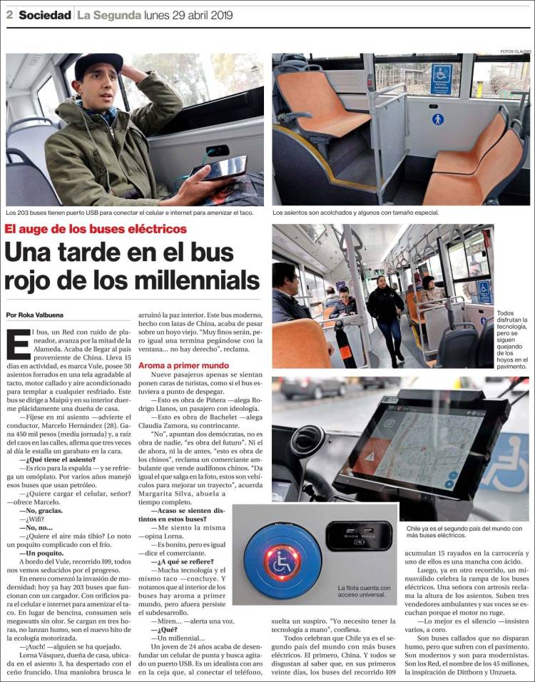 Portada de La Segunda (Chile)