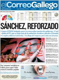 Portada de El Correo Gallego (Espa&ntilde;a)