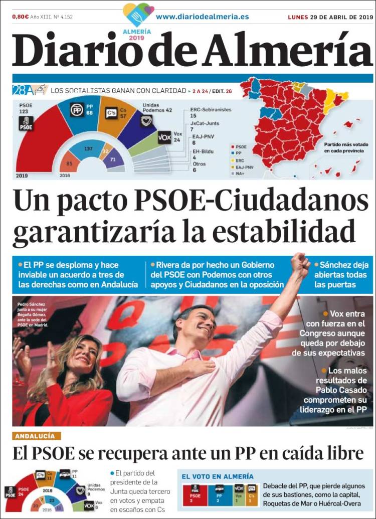 Portada de Diario de Almería (Espa&ntilde;a)