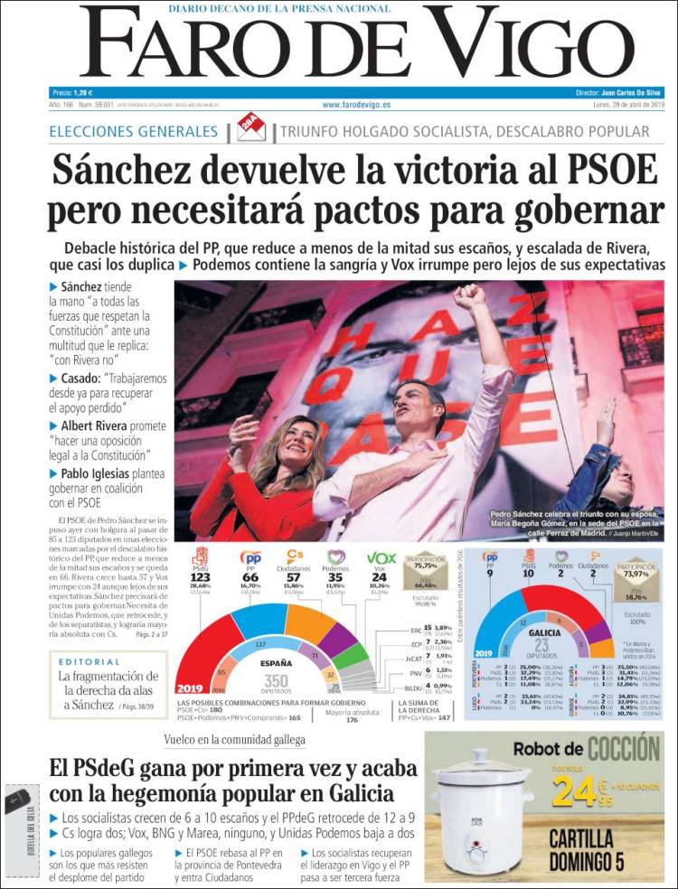 Portada de Faro de Vigo (Espa&ntilde;a)