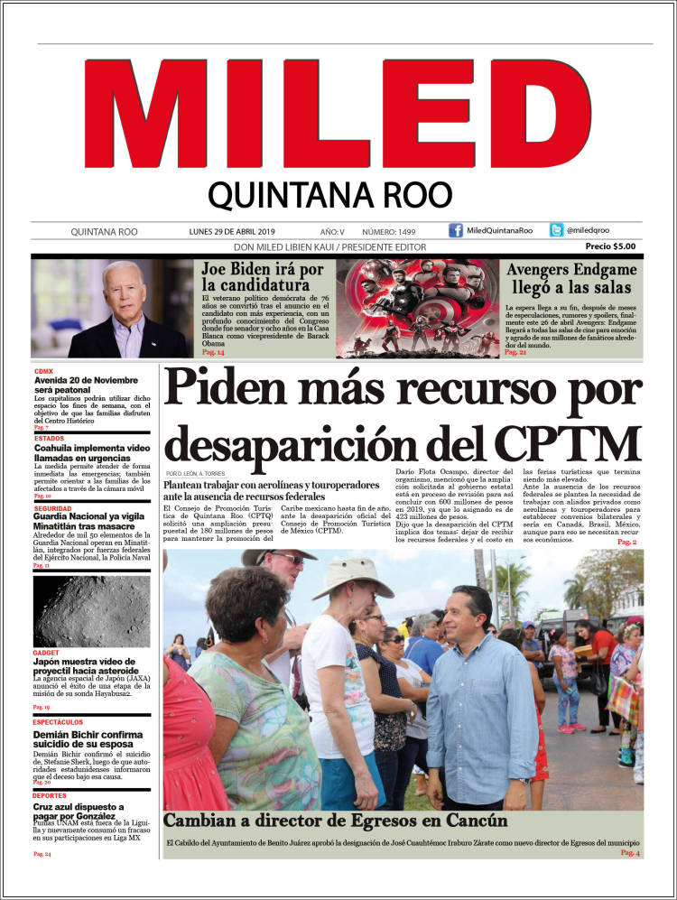 Portada de Miled - Quintana Roo (M&eacute;xico)