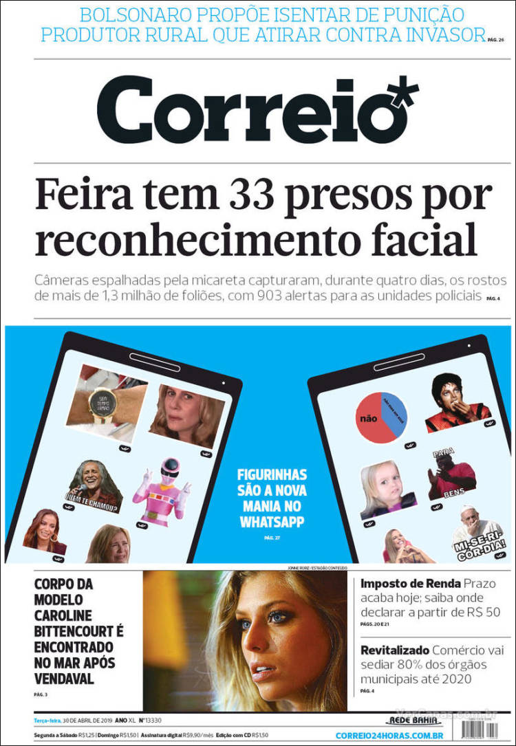 Portada de Correio* (Brasil)