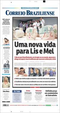 Portada de Correio Braziliense (Brasil)