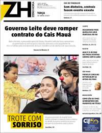 Portada de Zero Hora (Brasil)