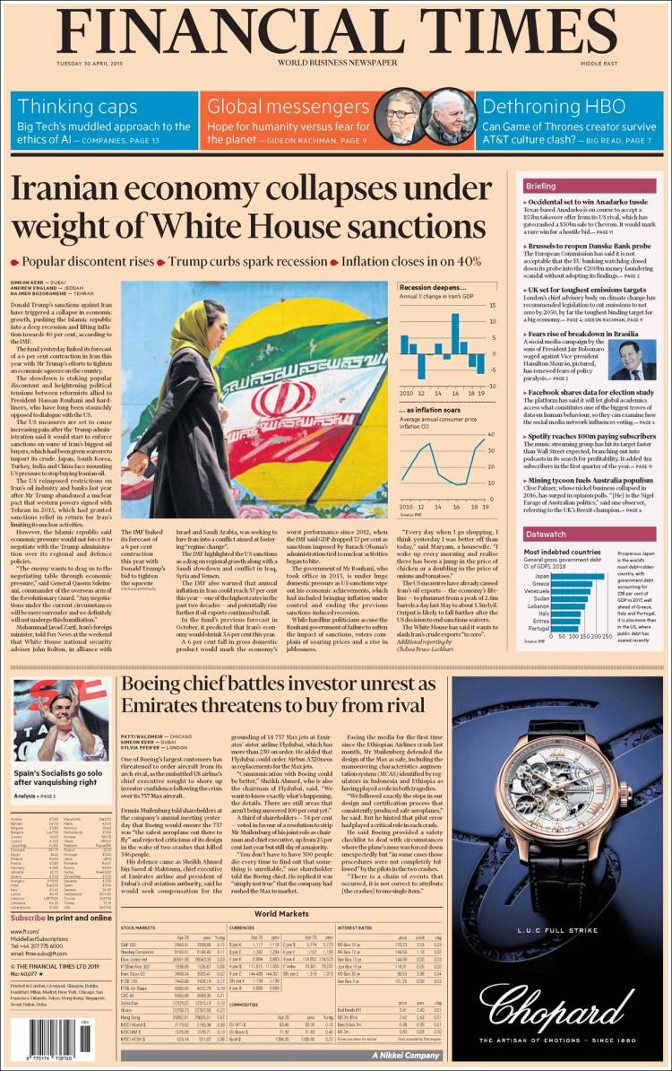 Portada de Financial Times - USA (USA)