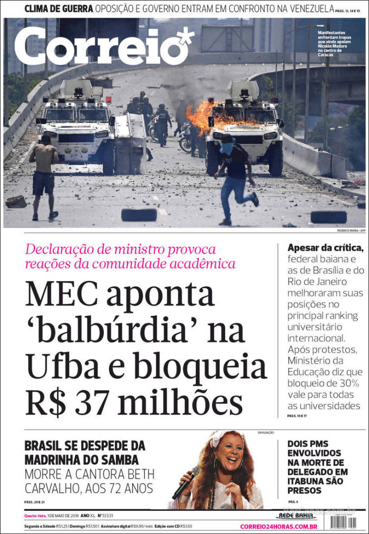 Portada de Correio* (Brasil)