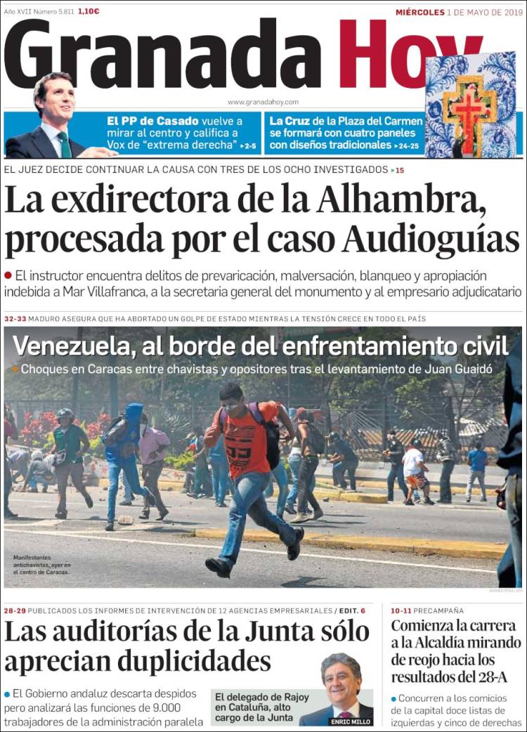 Portada de Granada Hoy (Espa&ntilde;a)