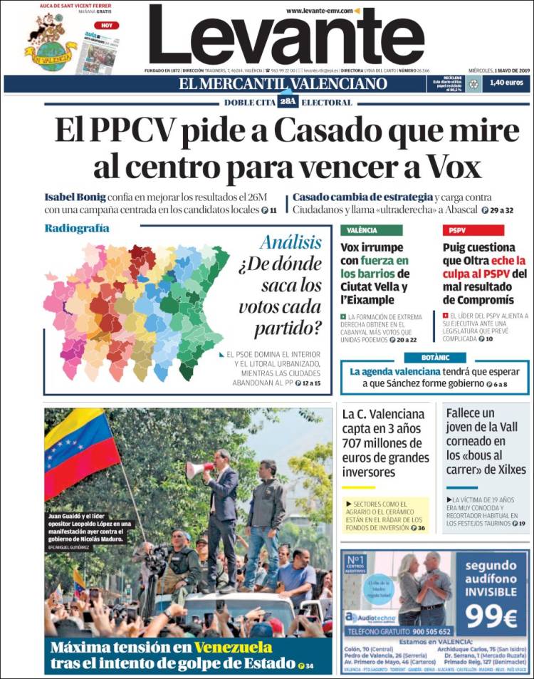 Portada de Levante (Espa&ntilde;a)