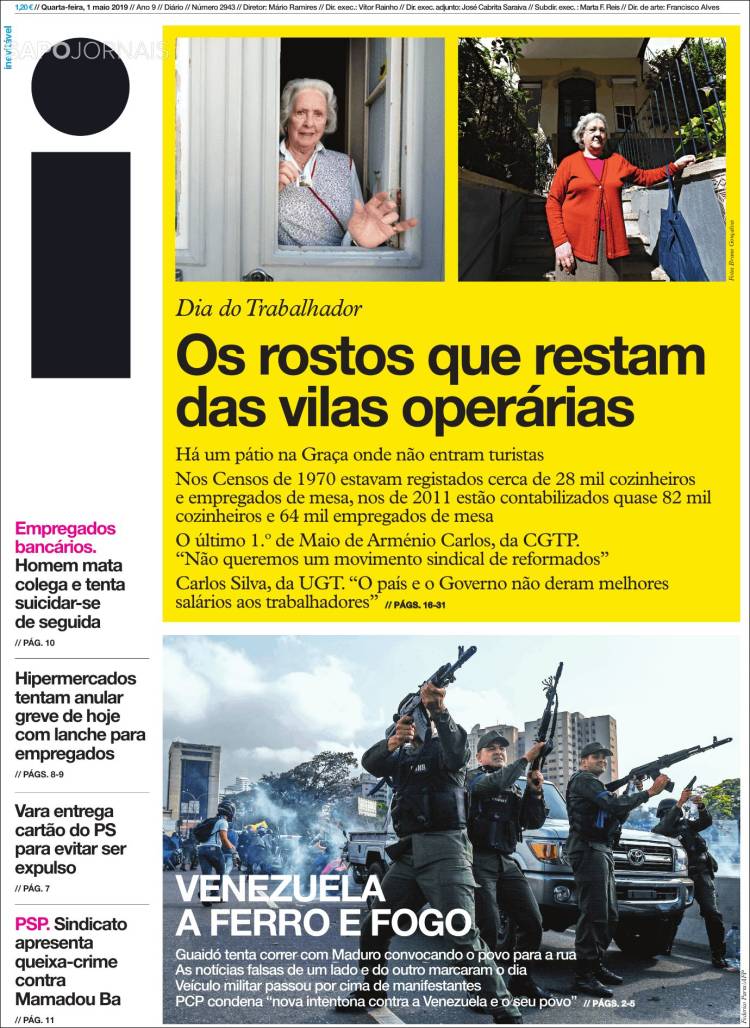 Portada de I - informação (Portugal)