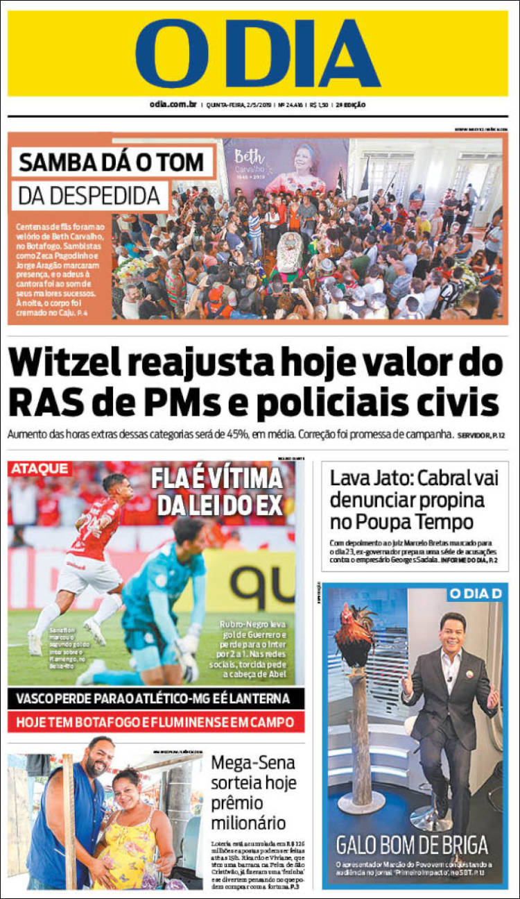 Portada de O Dia (Brasil)