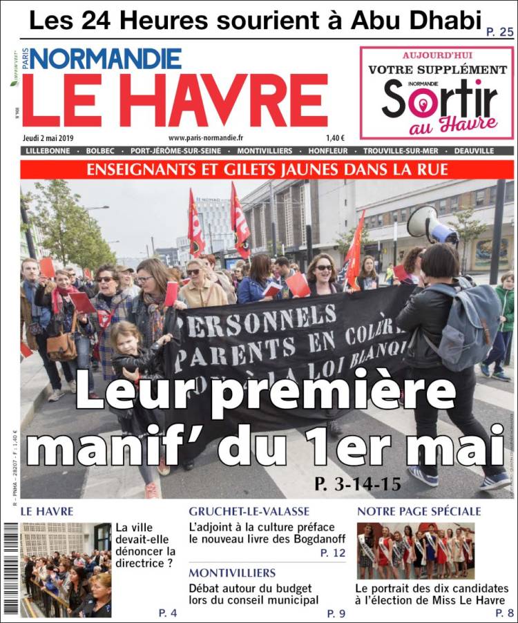 Portada de Le Havre Libre (Francia)