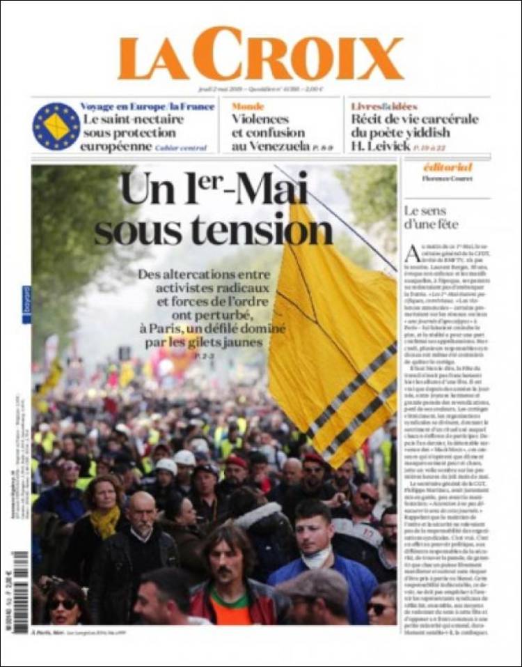 Portada de La Croix (Francia)