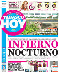 Portada de Tabasco Hoy (México)