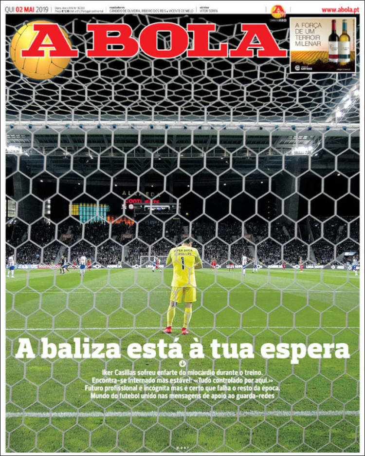 Portada de A Bola (Portugal)