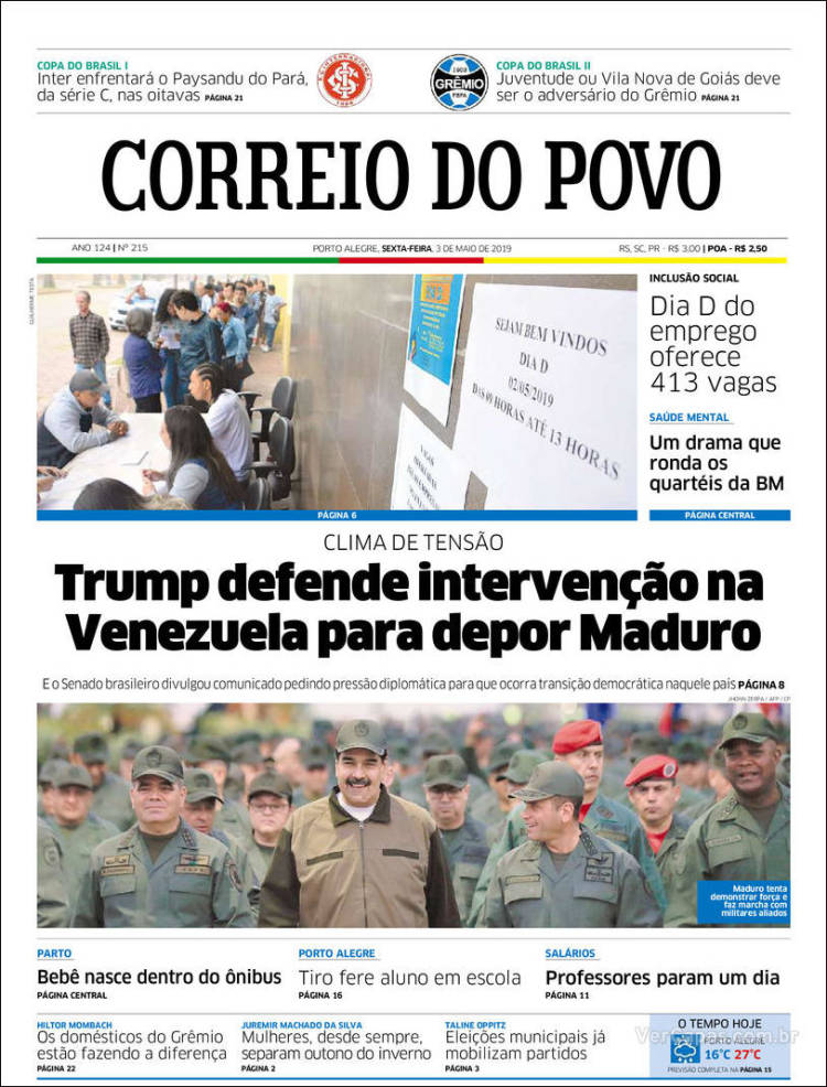 Portada de Correio Do Povo (Brasil)