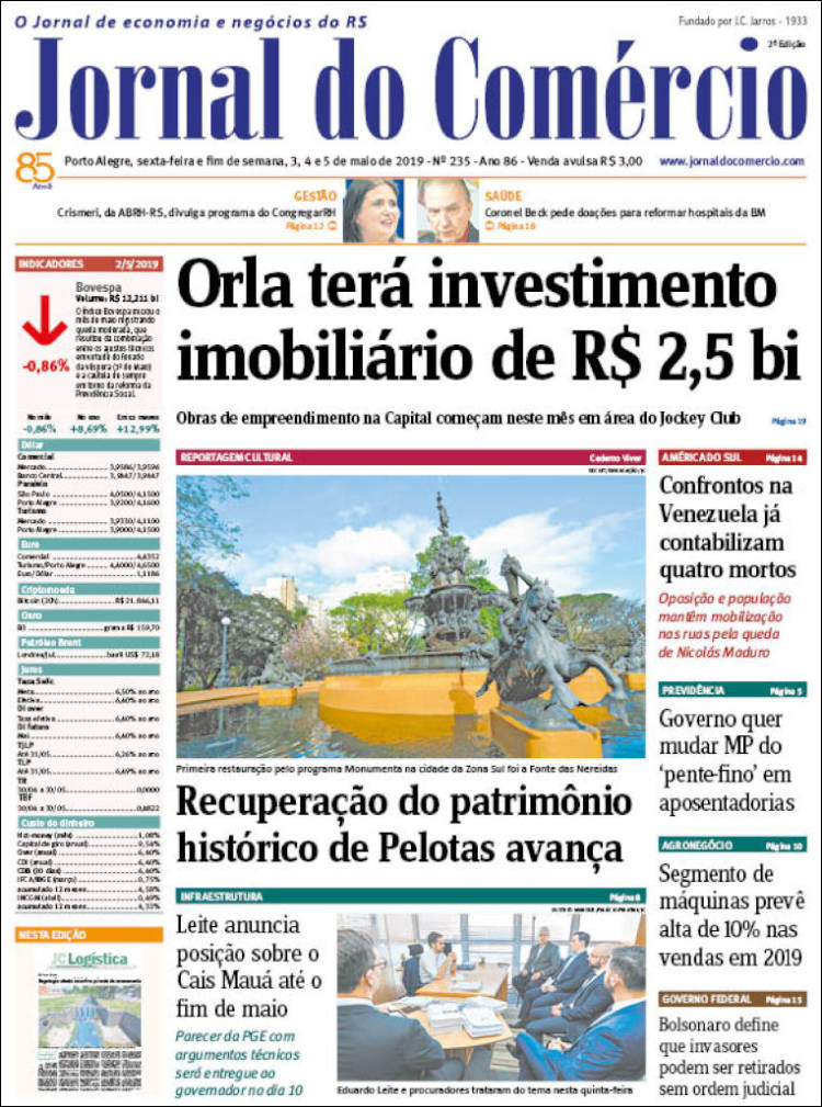 Portada de Jornal do Comércio (Brasil)