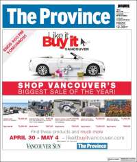 Portada de The Province (Canadá)