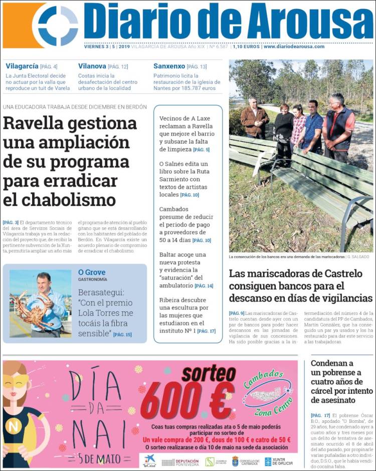 Portada de Diario de Arousa (España)