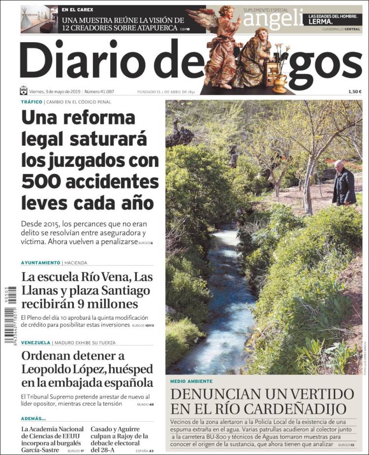 Portada de Diario de Burgos (España)