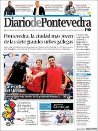 Portada de Diario de Pontevedra (España)