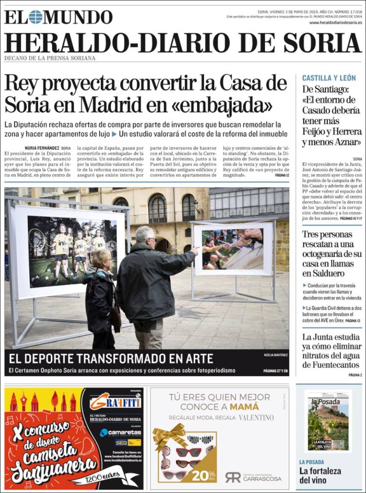 Portada de Diario de Soria (España)