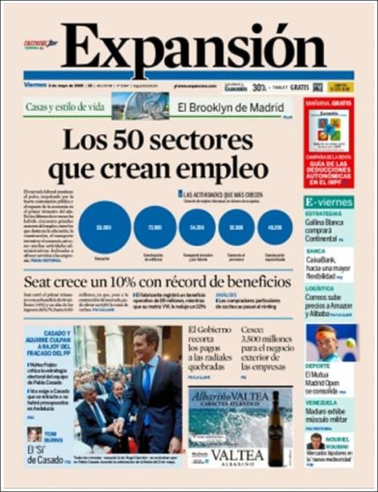 Portada de Expansión (Espa&ntilde;a)