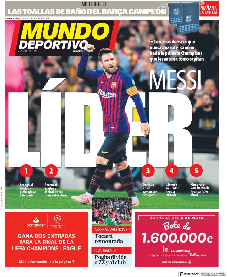 Portada de El Mundo Deportivo (España)